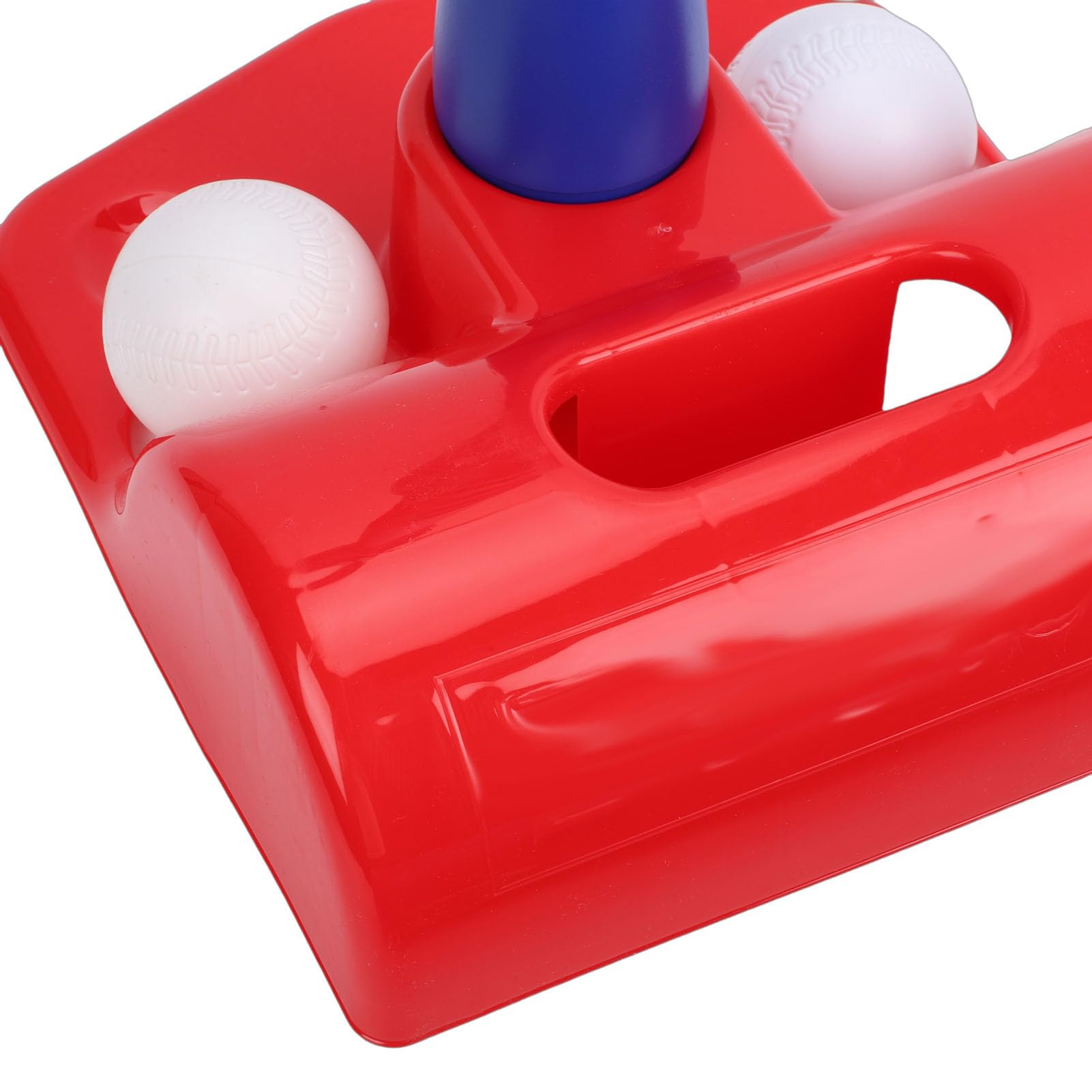 Asixxsix Ensemble de Tee-Ball pour Enfants, Ensemble D'entraînement de Baseball en Plastique de Conception Ergonomique pour Les Tout-Petits Garçons Filles, avec Hauteur Réglable