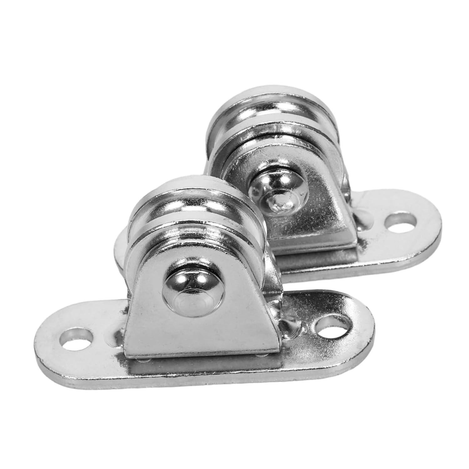 Mobestech 8sets Stainless Steel Pulley Blocks Cable Pulley Wheels Ceiling Mount for Wire Rope Quiet Operation Heavy Duty