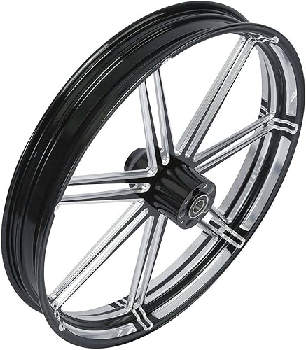 Miniatura 4 de TCMT Llanta de rueda delantera de 30 pulgadas, brida de doble disco para Harley Touring modelos no ABS, Road King Electra Street Road Glide Ultra