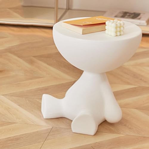 Miniatura 7 de Mesa auxiliar para sofá móvil, mesa auxiliar, mesitas de noche redondas con estante de almacenamiento, mesa final de moda