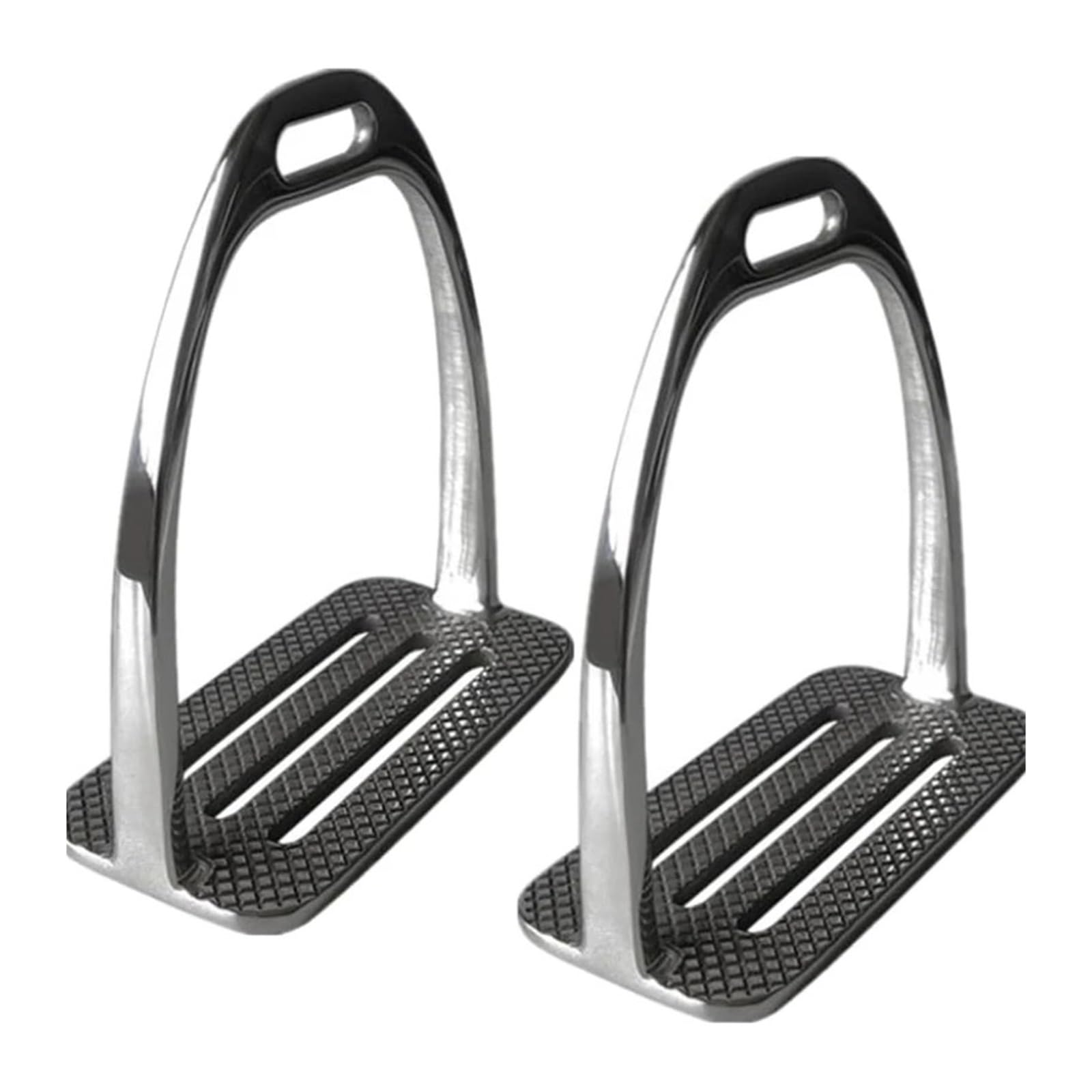 Staffe for Equitazione Protezione for In Acciaio Inossidabile | Staffe for attrezzatura equestre da sella for uomo(Silver)