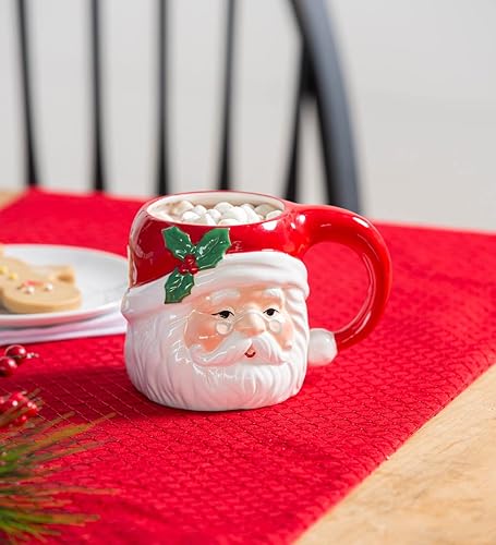 Miniatura 3 de Evergreen Taza de cerámica vintage de Navidad, 20 onzas, taza de café para café, té, chocolate caliente, regalos de vacaciones para ella (árbol de