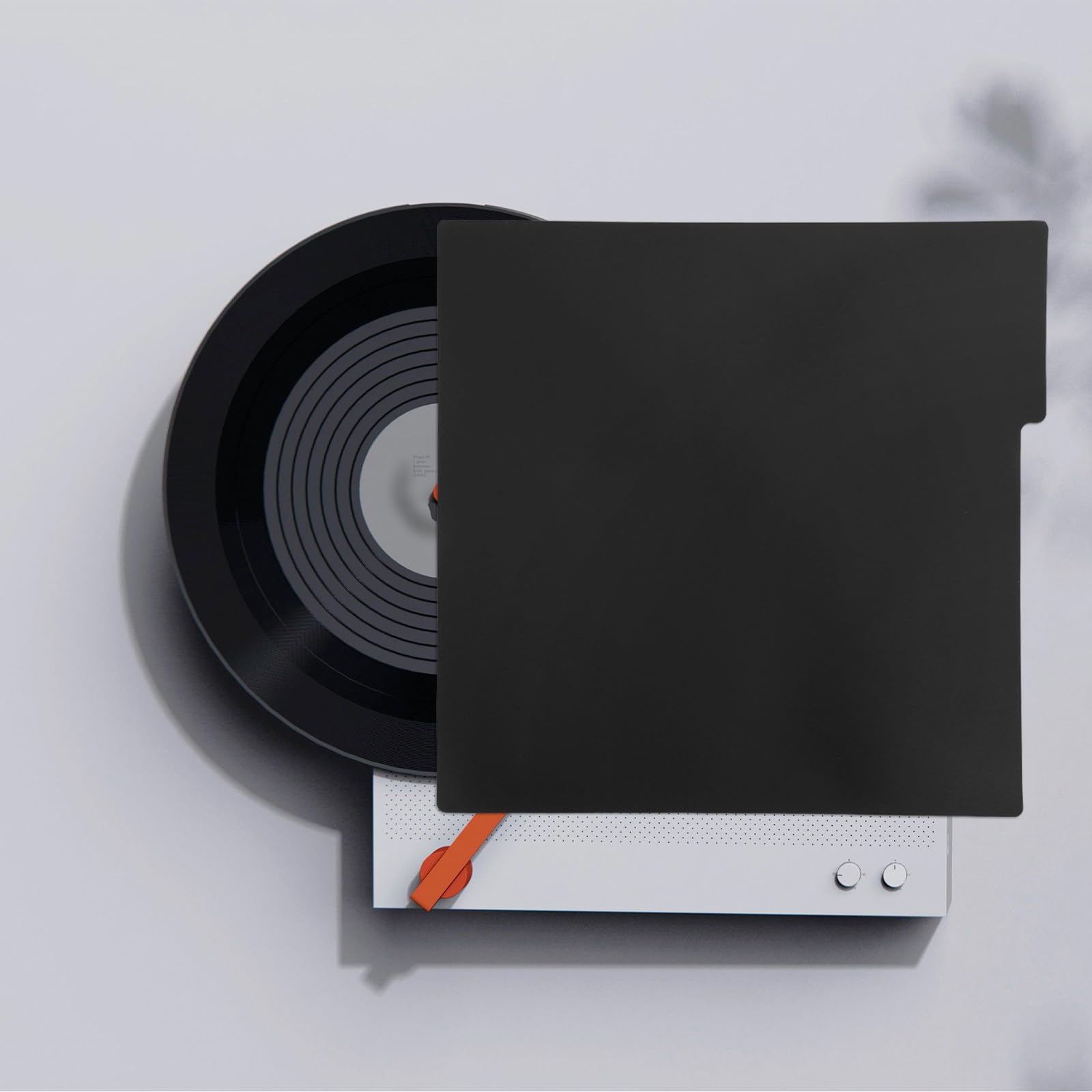 Divisori per Dischi in Vinile Regolabili in Plastica con Tab, 10 Pezzi | Neri, per Copertine e Dorsi di Vinili, Organizzazione per Scaffali e Libreria
