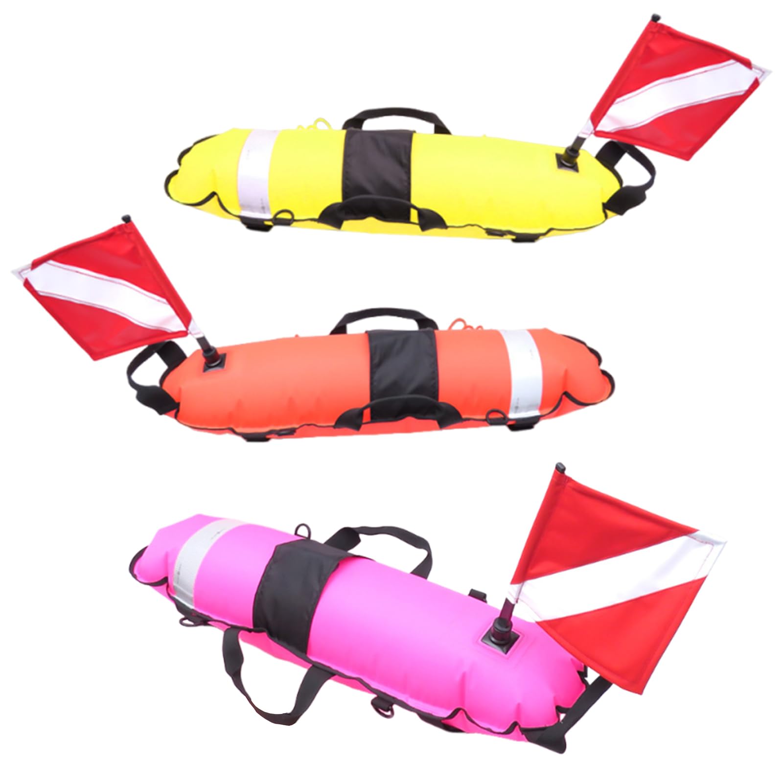 Boyas de señalización para buceo con cinchas, flotadores para superficies de buceo, flotadores para buceo libre, buceadores en superficies de seguridad