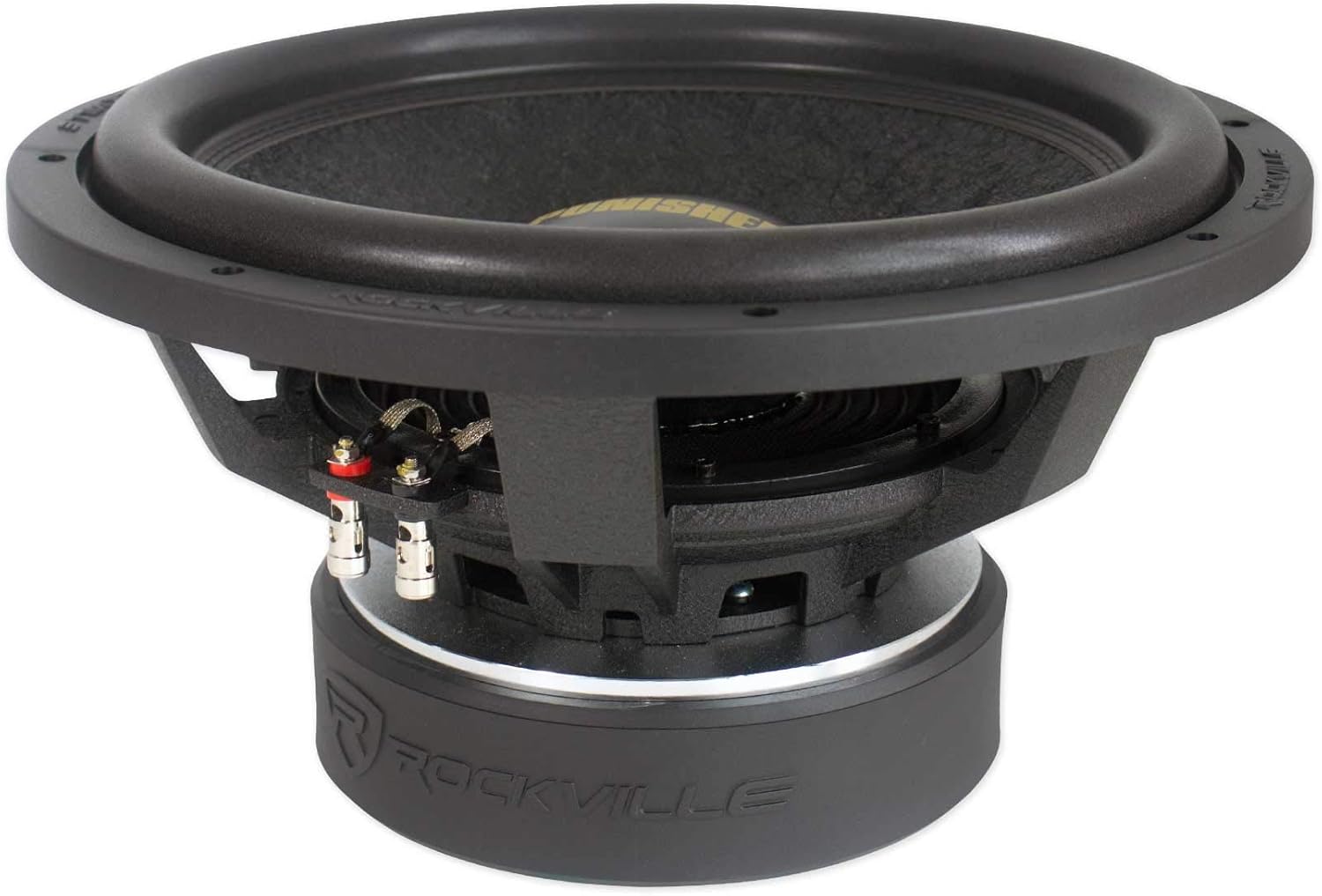 Rockville Punisher 15D2 15" 6000W Peak Competition Car Audio Subwoofer, Dual 2-Ohm, 1500W RMS CEA-Rated, 246 Oz Magnet, Deep Bass for Car Audio Systems