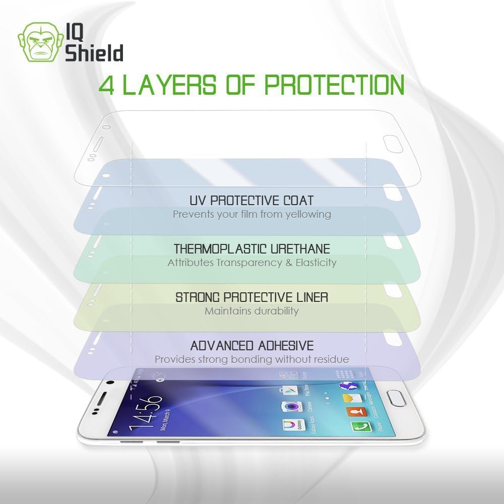 IQ Shield Screen Protector Compatible with Samsung Galaxy S7 Edge (Full Coverage) Anti-Bubble Clear Film