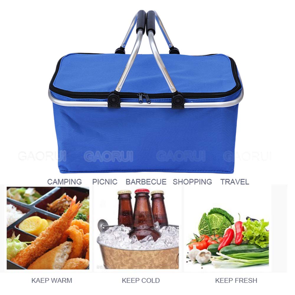 Lyndee borsa termica pieghevole per picnic campeggio sport spiaggia
