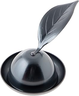 サンメニー 和 モダン ろうそく 消し 日本製 コンパクト インテリア に 馴染む キャンドル 火消し ローソク けし 仏具 小物 現代 仏壇 木の葉 イブシ 銀 毎日の お供え お参り に 手元供養 小さい ミニ スナッファー 消火器 お盆 法事 に 直径3.8×4.0cm [Sunmany]