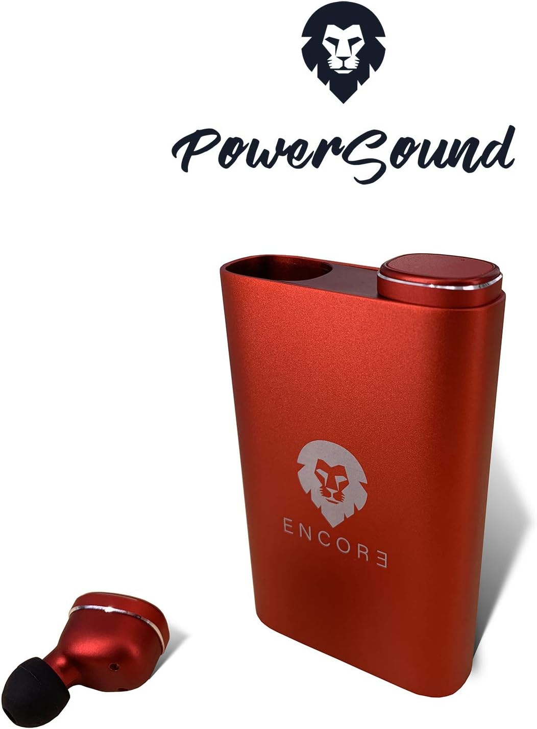 Encore Wireless earphones, Power Sound, European brand, bluetooth headphones, 70h stereo play time. 2in1 Earbuds with power banks, portable charger case. For mobile phone, tablet, pc iOS and Android