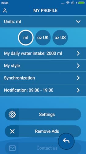 Lembrete para beber água