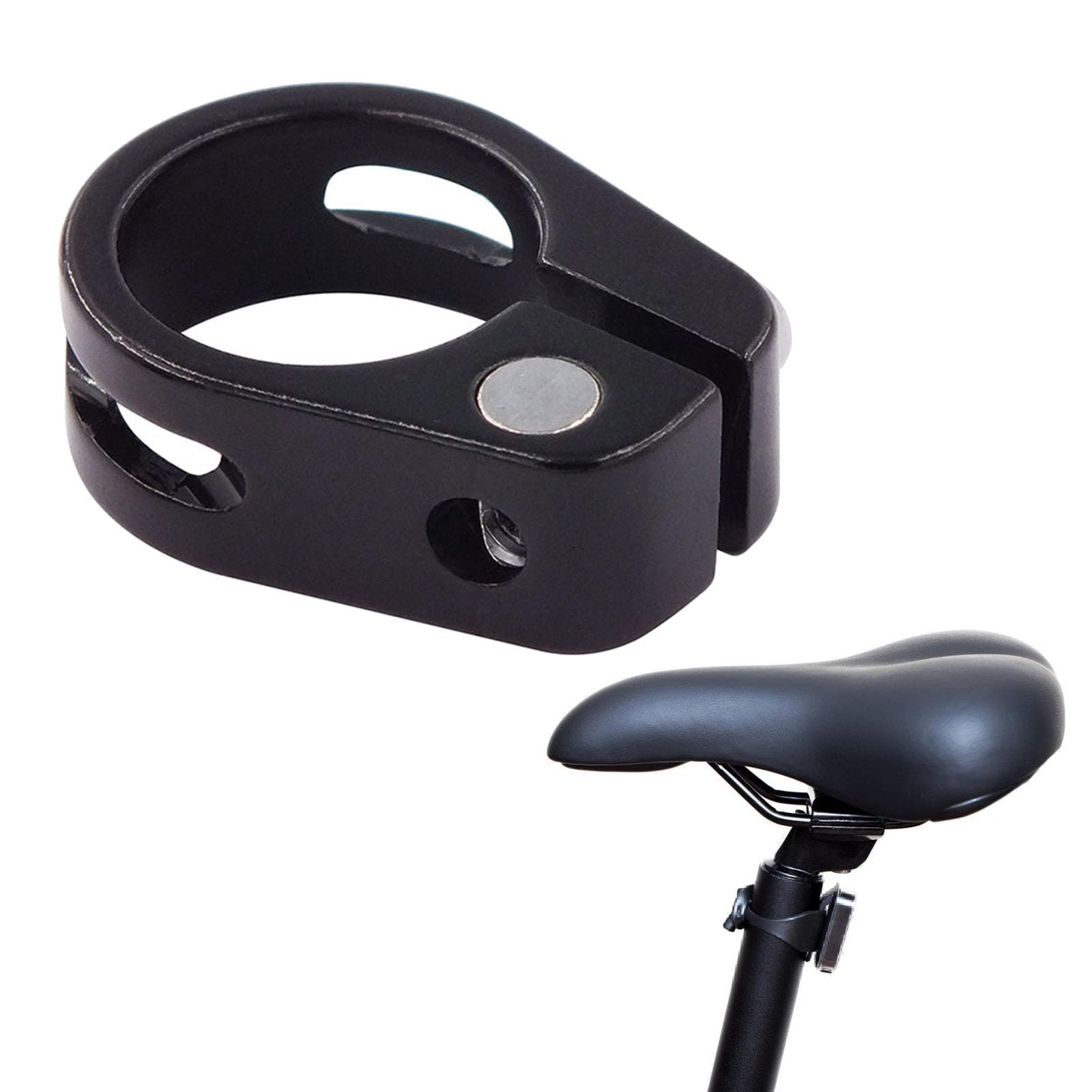 2lots Light Weight Aluminum Alloys Bike Seats Tube Clamp Secure Bike Seats Clamp For Versatiles Cycling Adventures