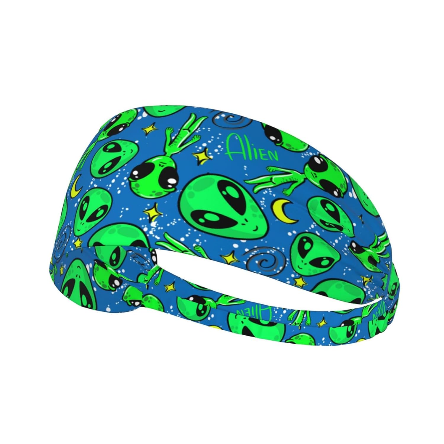 Alien Moon Elastic Headband Breathable Athletic Sweat Headbands For Men Women