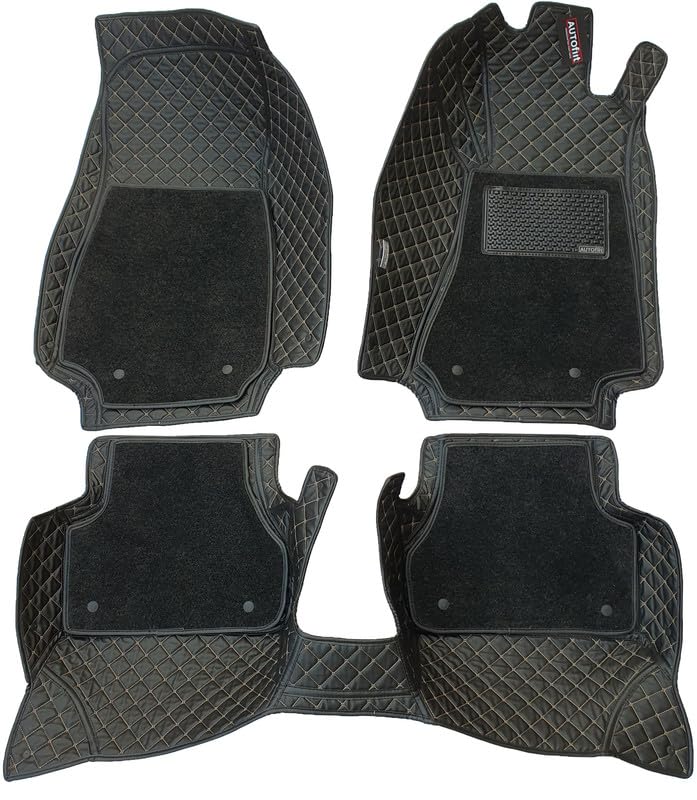 Image of 7D Black Car Mat for Thar