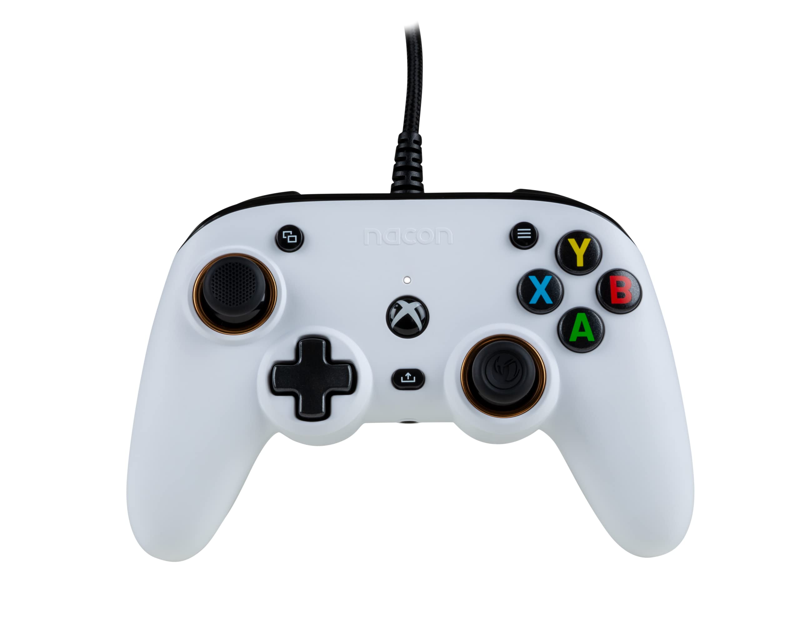 NACON Pro Compact Controller Blanc USB Manette de Jeu Xbox One, Xbox Series S, Xbox Series X