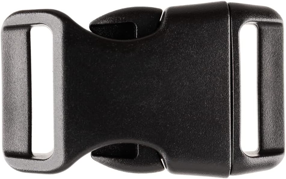 Paracord Planet Black Plastic Side Release Buckles | Backpacks, Bracelets, Pet Collars, and More!