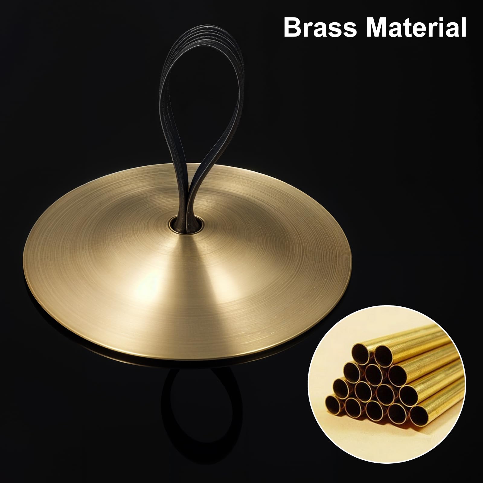 3 pares de platillos de los dedos, de latón, con banda elástica, instrumentos musicales para bailarina y fiesta de baile