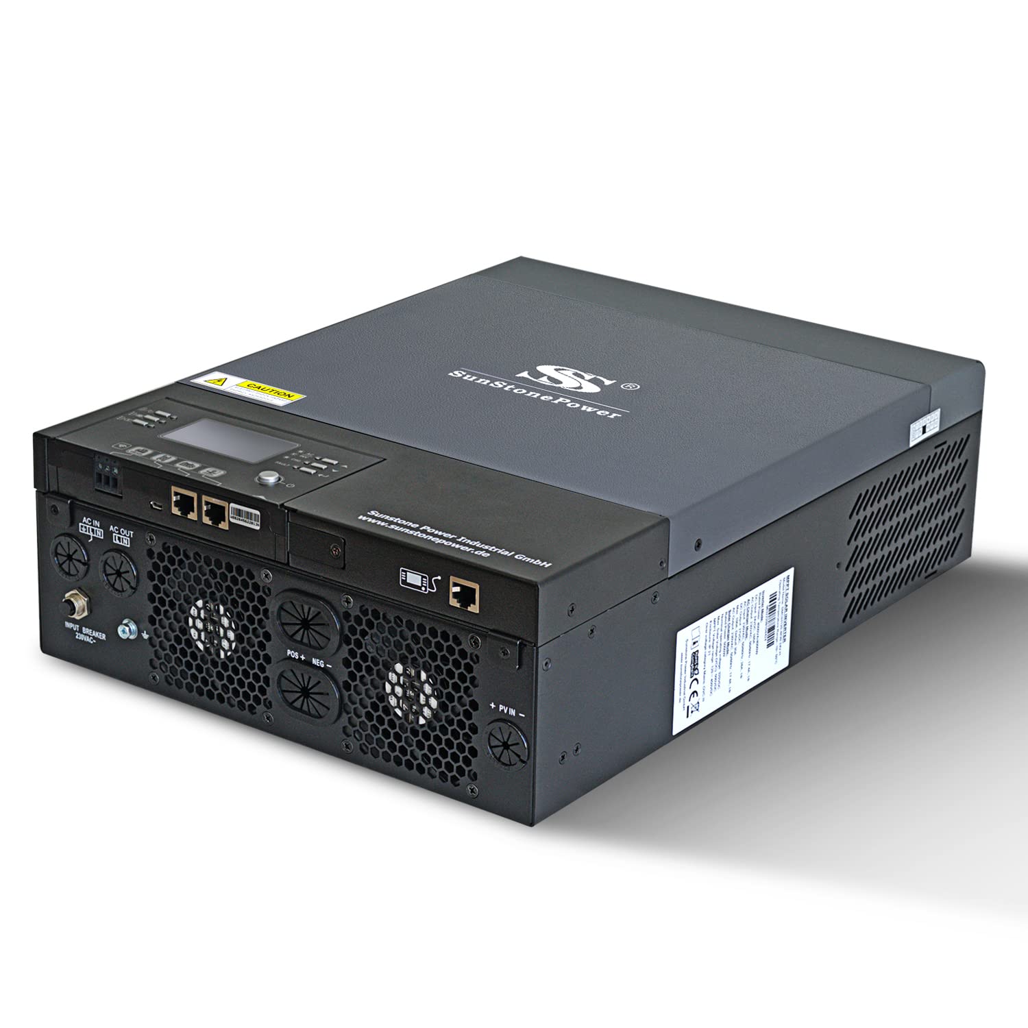 Sunstonepower Off-Grid Wechselrichter 48V 6KW Batteriewechselrichter Reine Sinuswelle Inselwechselrichter für AGM Gel Lithium Batterie Gray