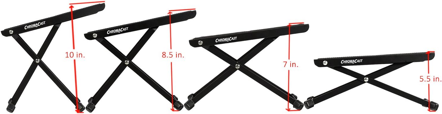 ChromaCast Folding Guitar Foot Rest (CC-FR) Black