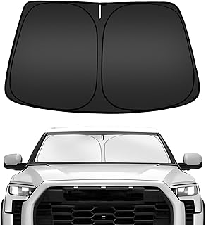 ARISMOTOR Windshield Sun Shade for Toyota Tundra (Limited, SR5, Platinum, TRD Pro) 2022-2025 2026, Custom Fit Foldable Front Window Sunshade Sun Visor Protector, Block UV Rays Keep Your Car Cooler