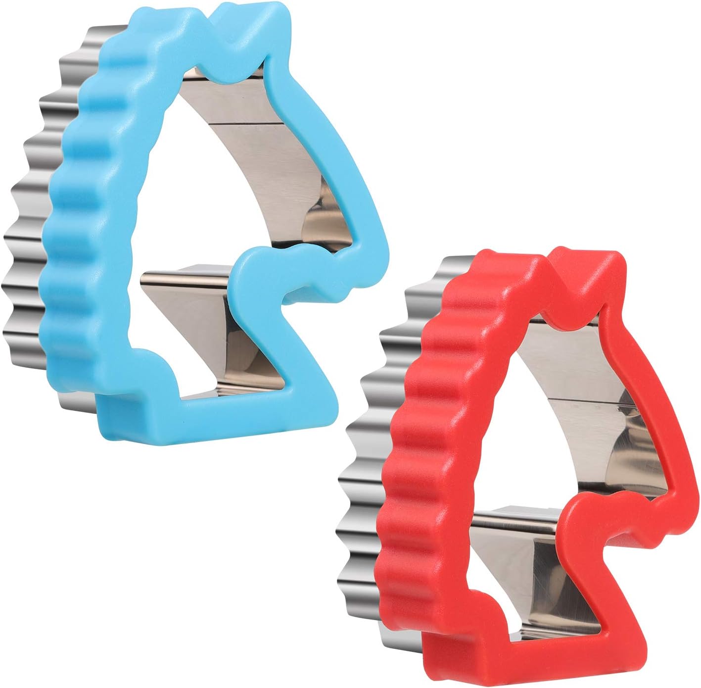 stbeyond Stainless Steel Sandwiches Cutter, Unicorn Head Cookie Cutter, Food Grade Stainless Steel Biscuit Mold Cookie Cutter for Kids Suitable for Cakes, Sandwiches and Cookies (Big, 2Pack)