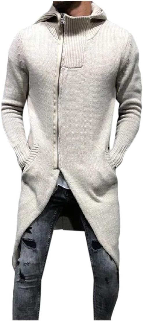 Men's Down Jacket Hooded Warm Windproof White Duck