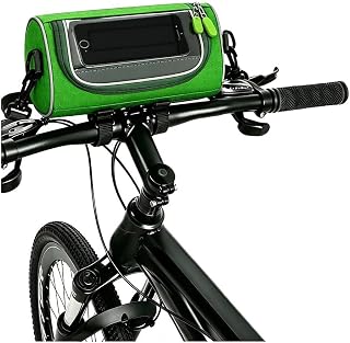Bike Handlebar Bag for Trek Top Fuel Gen 1 2021-2026 Bike Front Bag with Waterproof Touch Screen Detachable Shoulder Strap Crossbody Pouch,Green