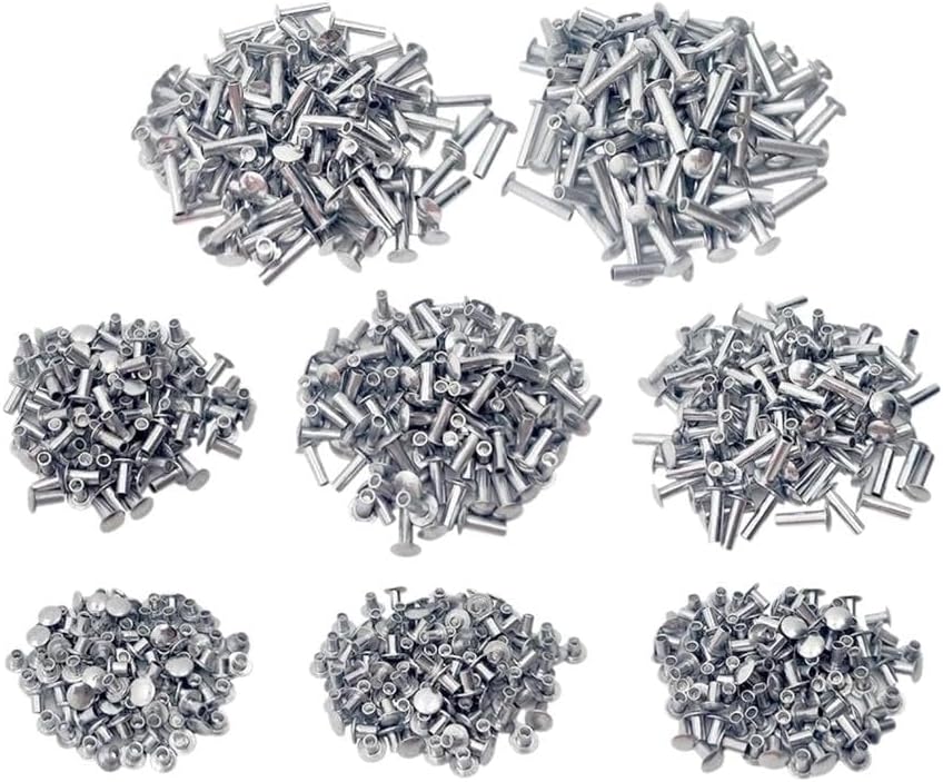 800pcs Semi Tubular Rivets for Tonka Super Assortment Toy Parts 1/8" Diameter