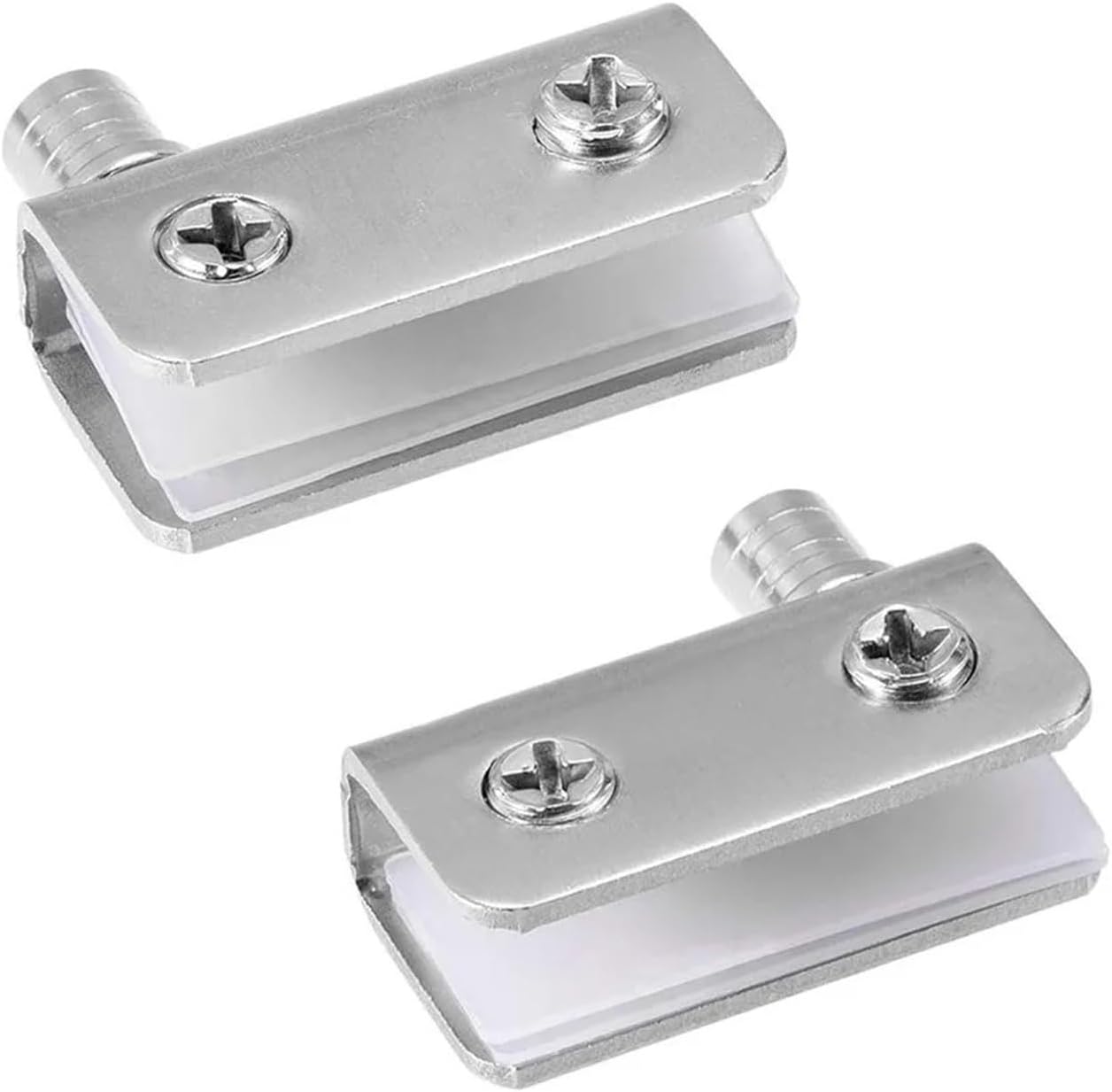 2Pcs Glass Pivot Hinge Rotation Axis 5-8mm Glass Wine Cabinet Door Rotating Hinges Clamp Clip Shaft Hinge Furniture