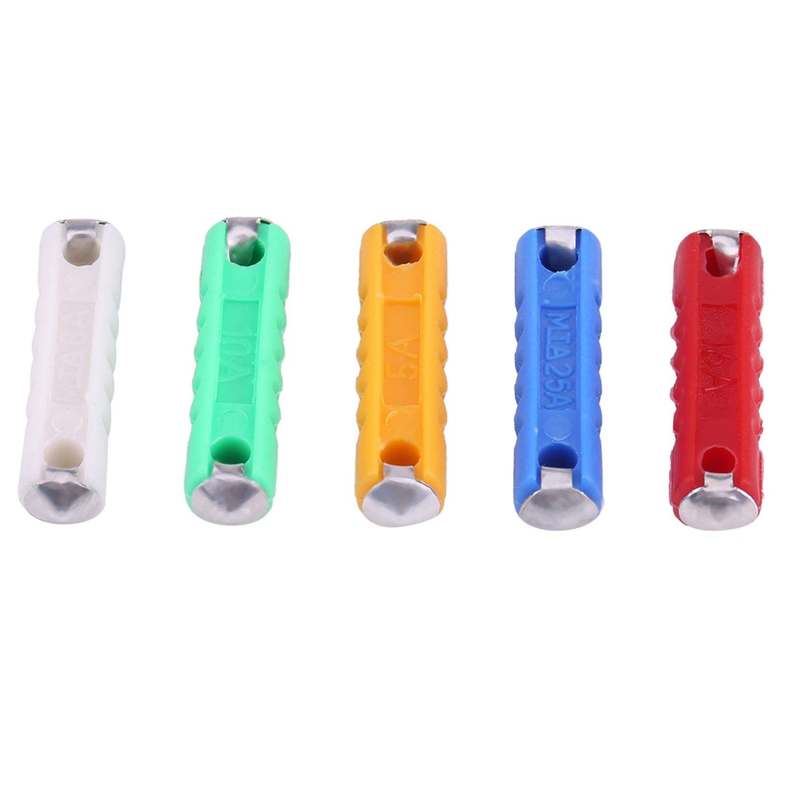 200 piezas fusible de torpedo Fusibles de automóvil Fusible de automóvil europeo, kit de surtido de fusibles de automóvil en forma de torpedo multicolor para automóviles de estilo antiguo europeo