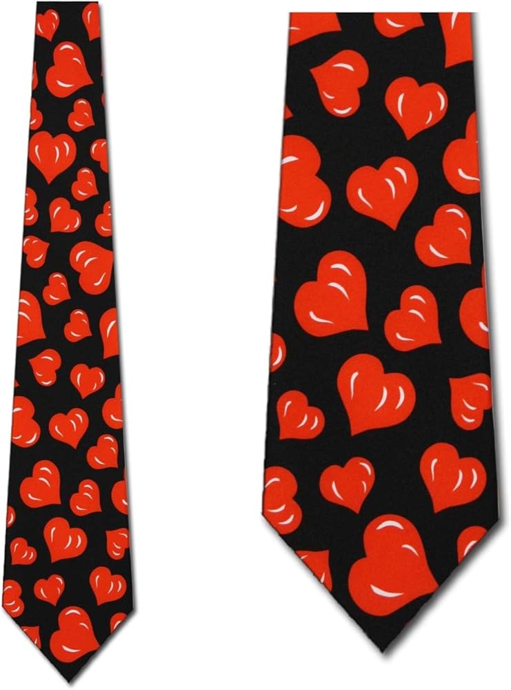 heart neck tie