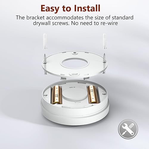 Miniatura 9 de Detector de humo inteligente, alarma de incendios, Uingarm, detector de humo Wi-Fi con aplicación, alarmas de humo inalámbricas Bluetooth con