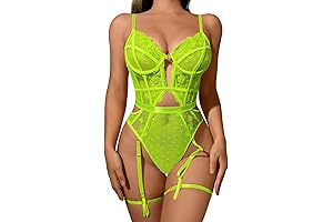 Ultraviolet Embroidered Lace Bodysuit