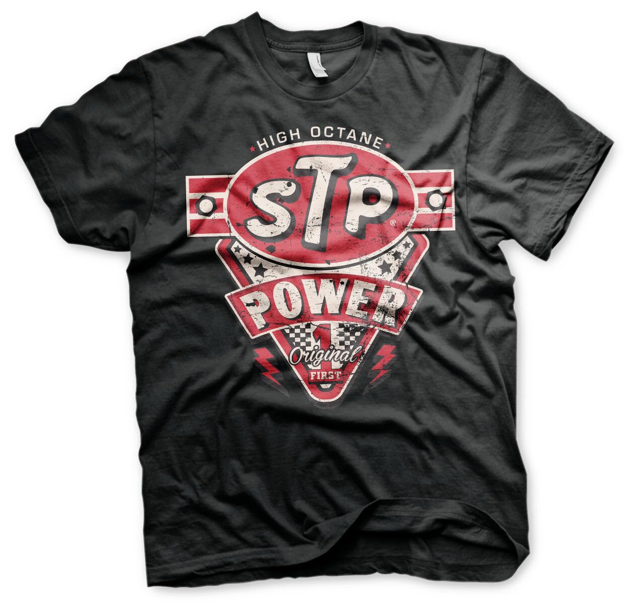 STP Officially Licensed Power Mens T-Shirt (Black), Large