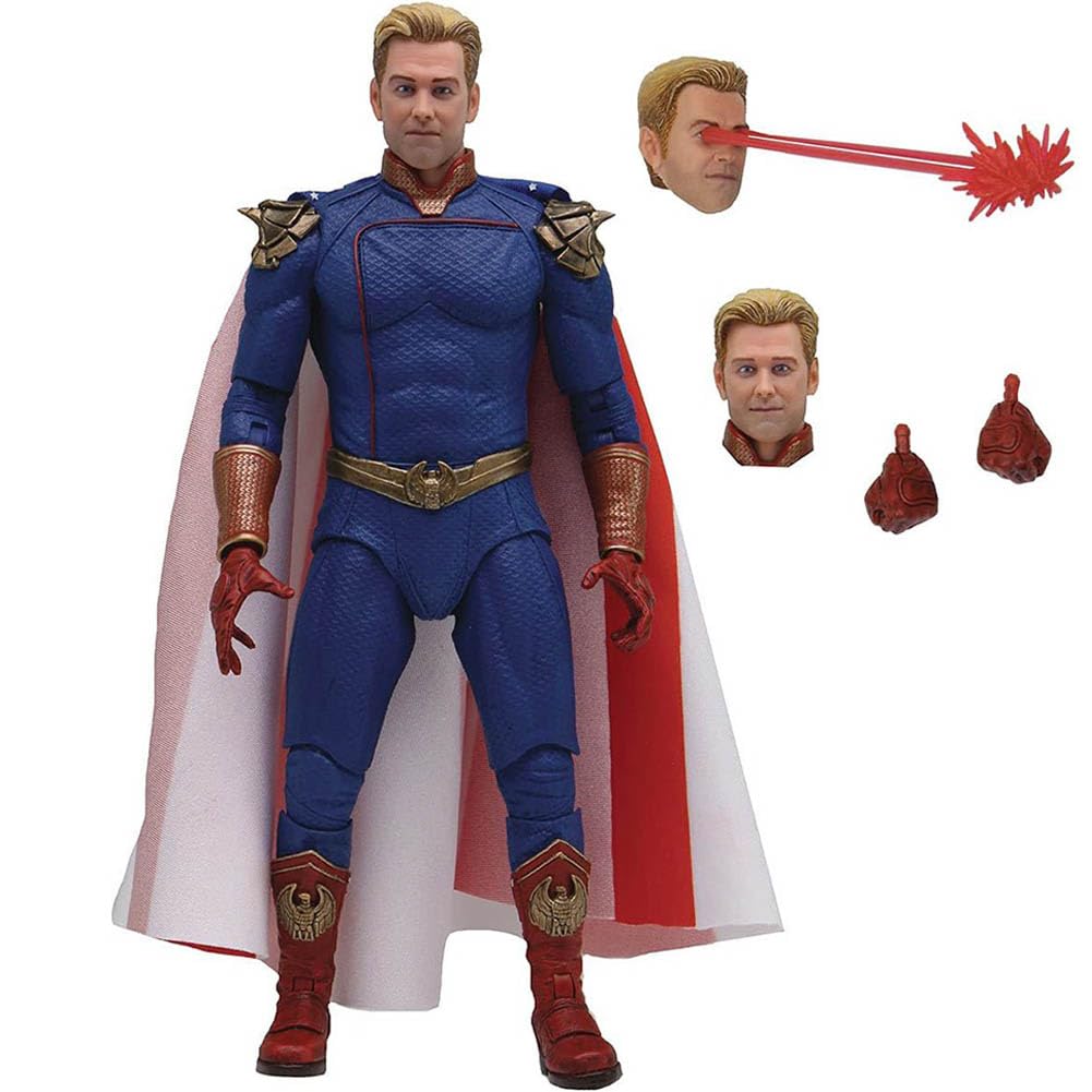 Anjinguang Homelander Figure Ultimate Homelander Action Figure Anime Figurine 18cm Movable Joints (with Accessories) Model PVC Statue Collectible Home Decor Gifts