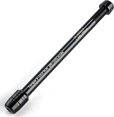 Ejes pasantes de 0.472 in para entrenadores de bicicleta - Adaptador de eje pasante M12 x 1.01.51.75 para entrenador de fijación de rueda trasera,