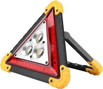 Waterproof Warning Triangle Light, Portable LED Road Flare