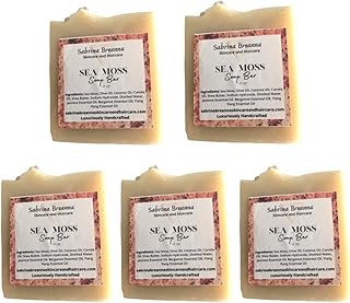 Jabón de musgo marino de 5 barras, hecho a ma...