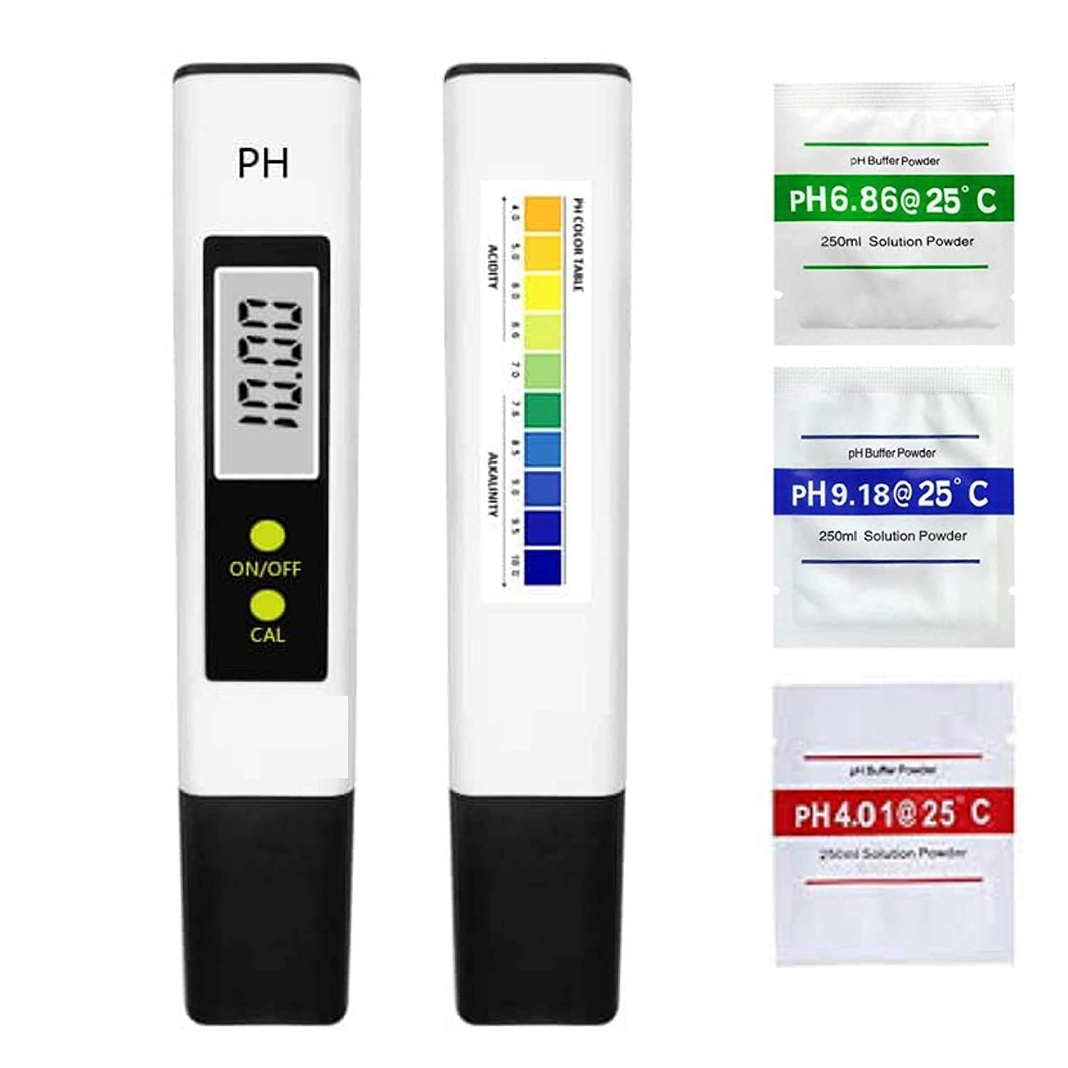 Hi-Tech ph Meter for Water Testing | High Accuracy with 0.00-14.00ph ph Tester Temperature and Water Quality Test, Swimming Pool with 3 Buffer Powders (B094W29XYQ) Amazon Price History, Amazon Price Tracker