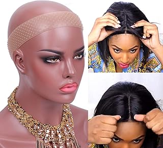 Wig Grip Band Non Slip Transparent Silicone Wig Fix Silicone Wig Grip Natural Grip Headbands for Women Comfort Elastic Wig Grip Cap for Lace Wigs to Hold Wigs Frontal Yoga and Sports (Light Brown)