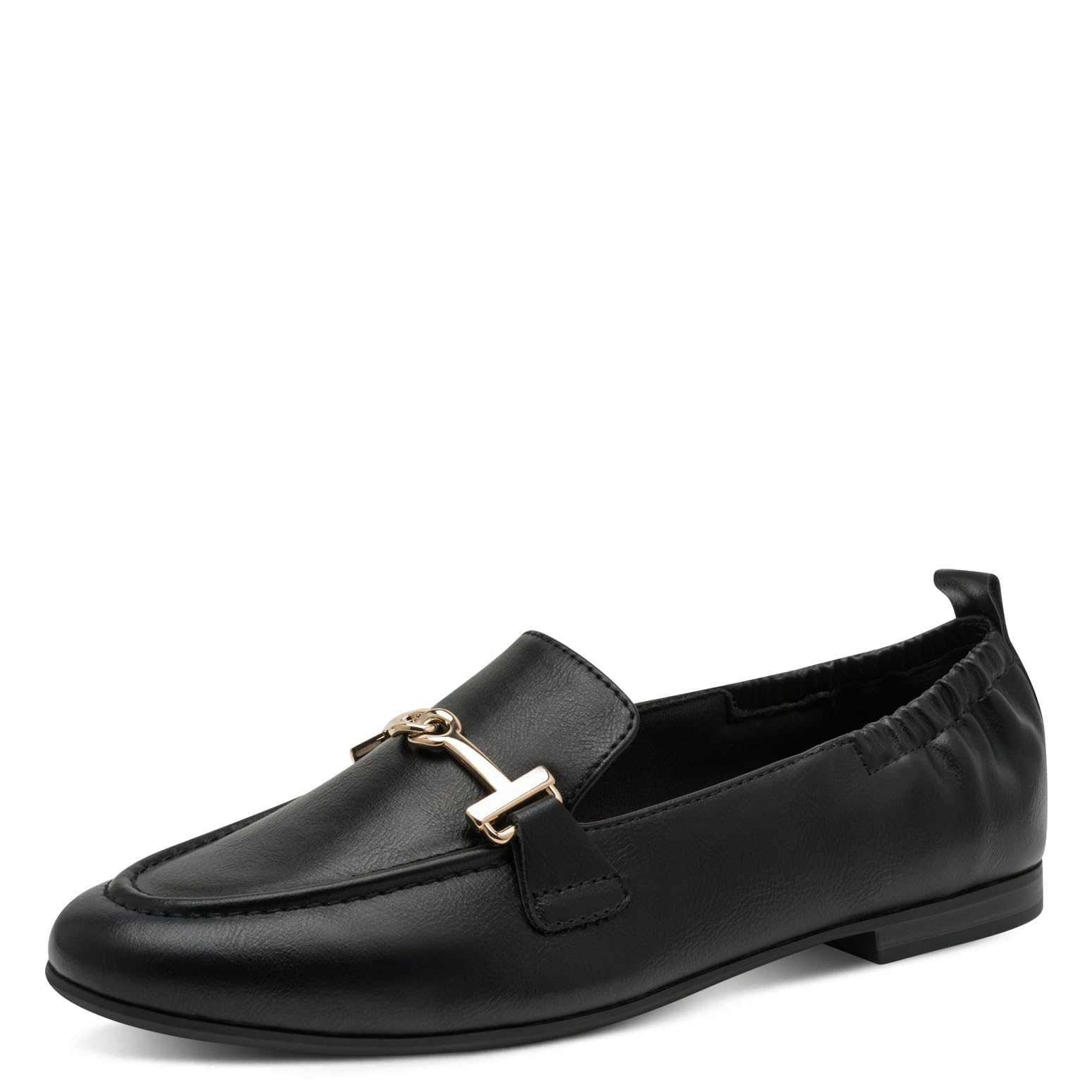 MARCO TOZZI Women's Loafers Soft Feel Me Footbed Soft Lining Stylish, Black (Black), 8.5 UK