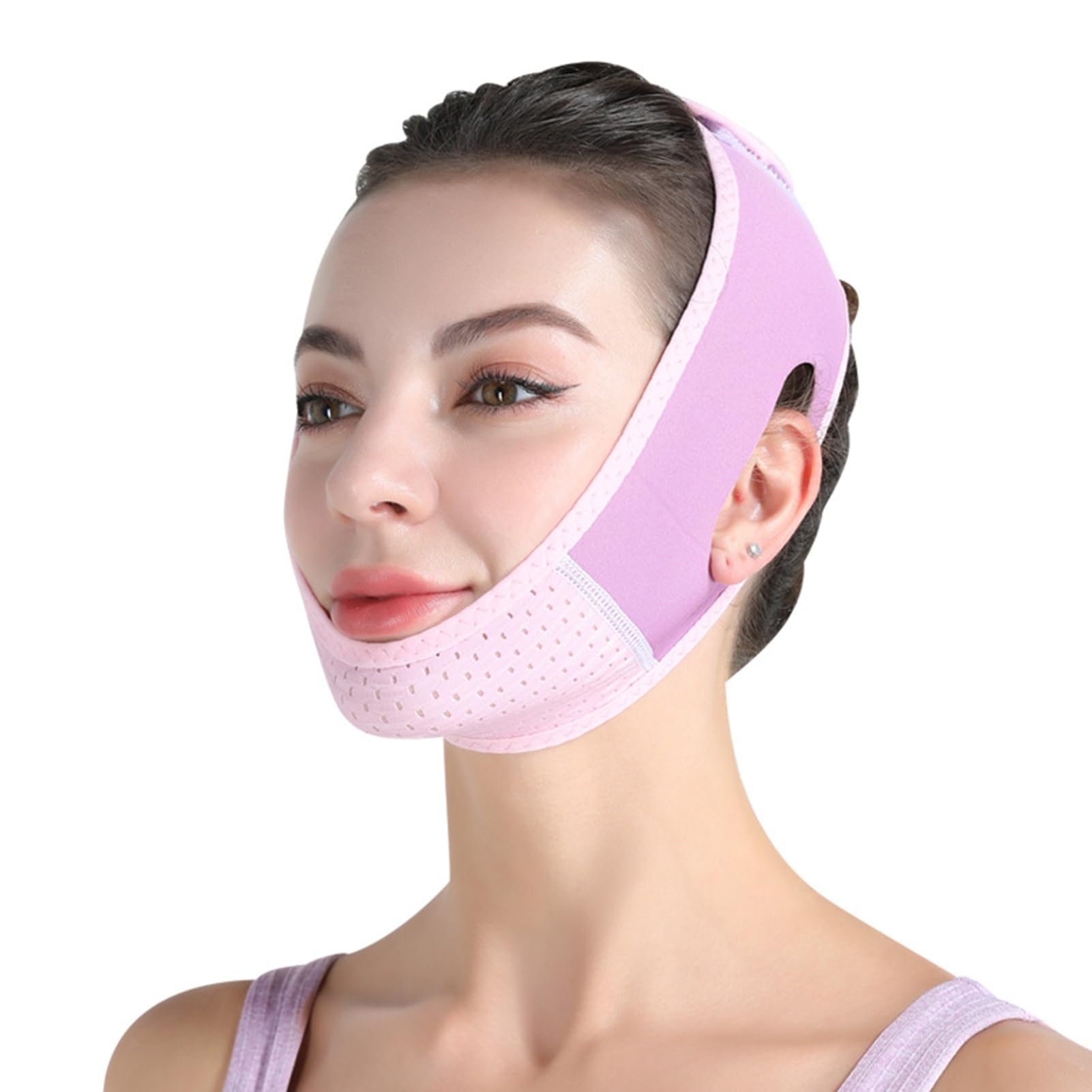 V-Face Facelifting-Bandage – Wiederverwendbares Doppelkinn-Band Für Straffere Gesichts- & Kieferkontur | Verstellbar & Atmungsaktiv