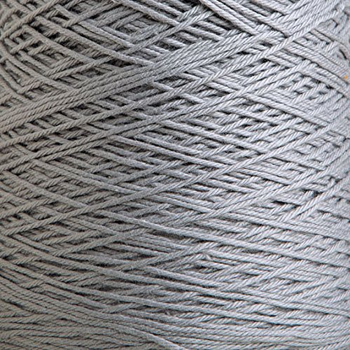 Image of Knit Picks Dishie Gray Worsted Weight 100% Cotton Yarn for Dishcloths | 400g cone of soft solid colored knitting yarn in Silver color for crocheting, machine washable.