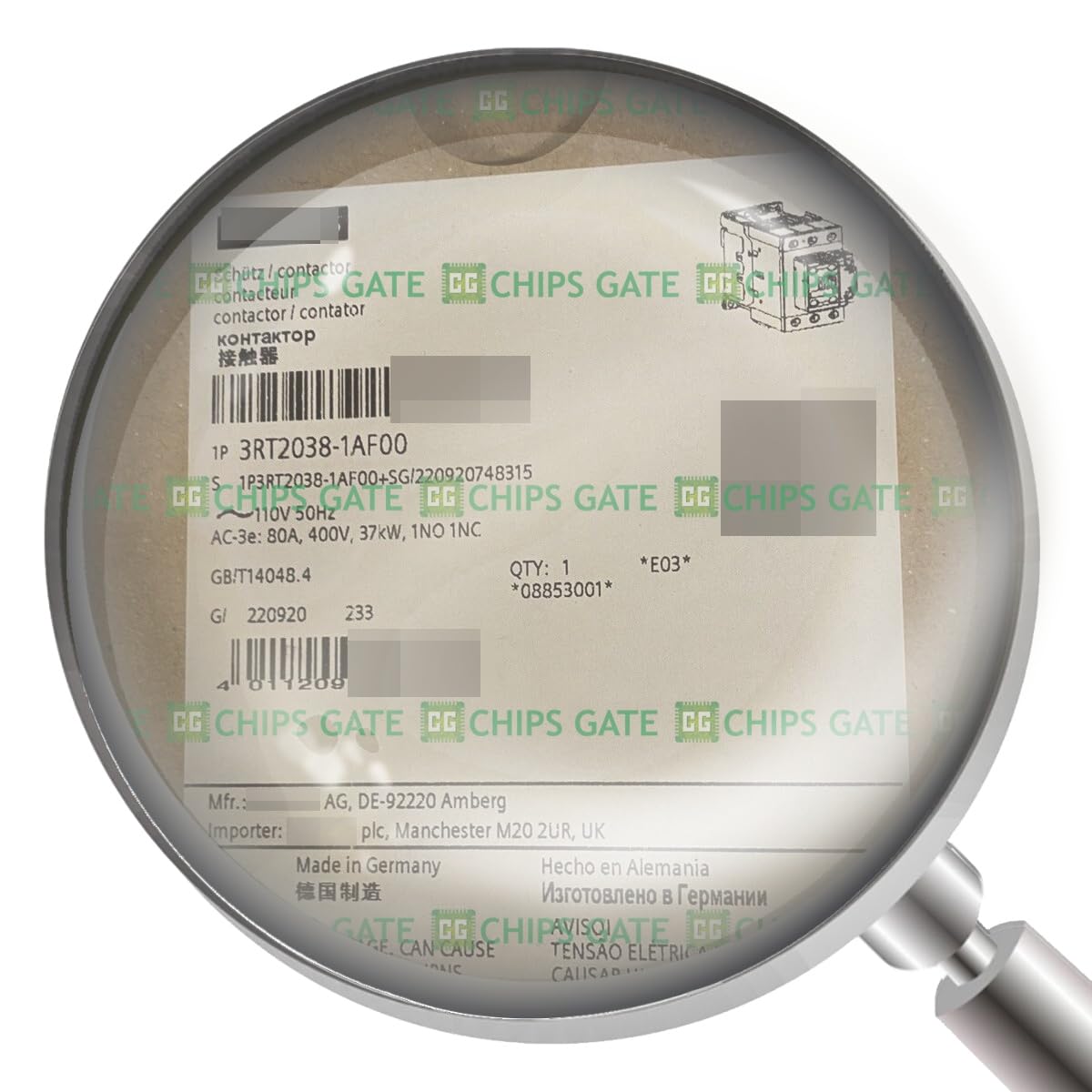 One New 3RT2038-1AF00, 1-Year Warranty !