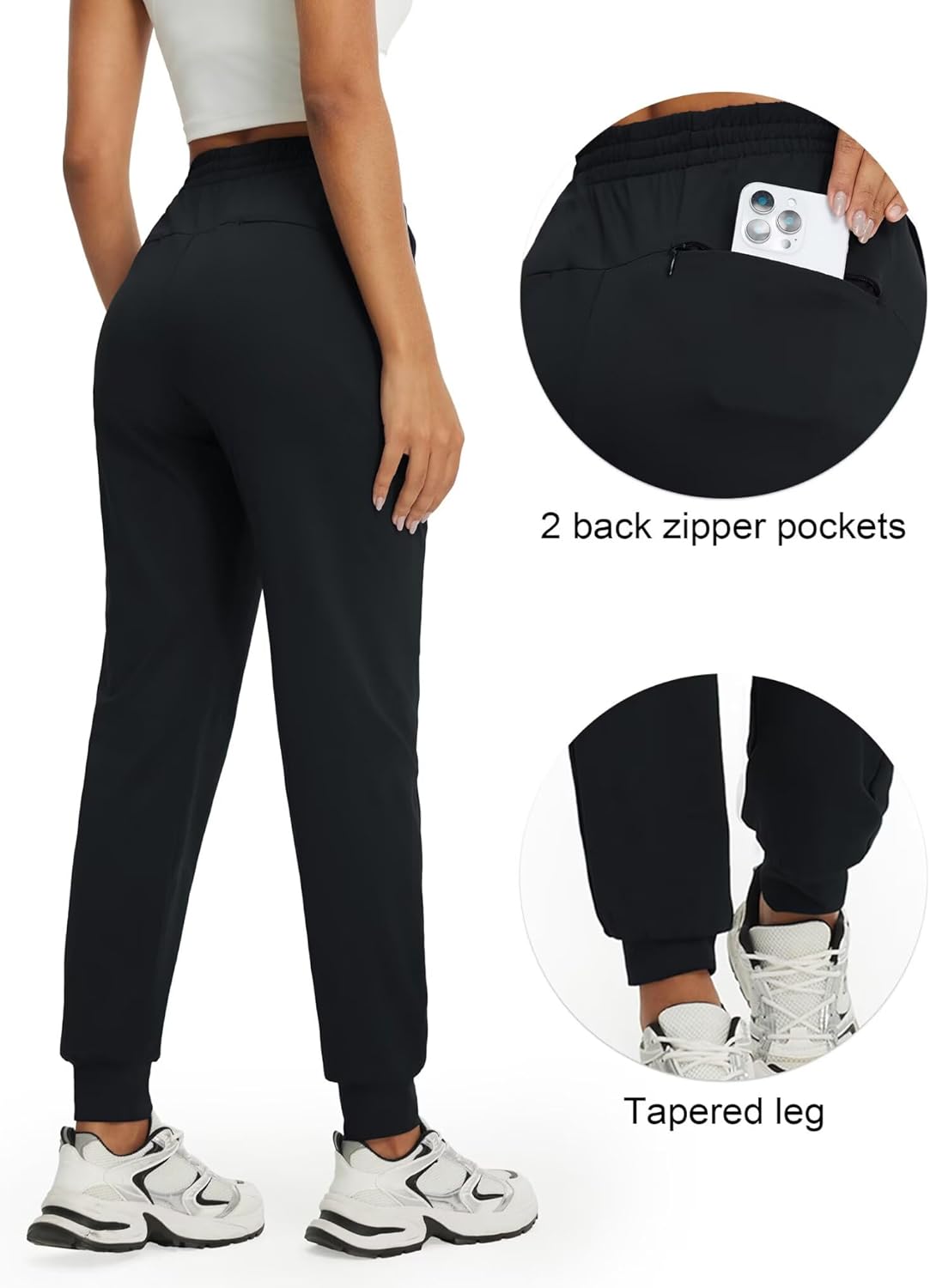 M MAELREG Joggers for Women Sweatpants with Deep Pockets, Stretchy Yoga Pants for Womens Golf, Casual, Athletic, Work, Travel - Image 4