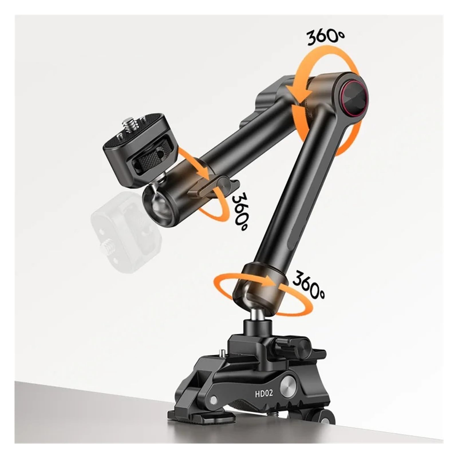 Clip a vite 1/4 con testa a sfera mini a 360° Super Clamp