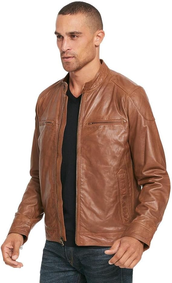 web buster leather jacket