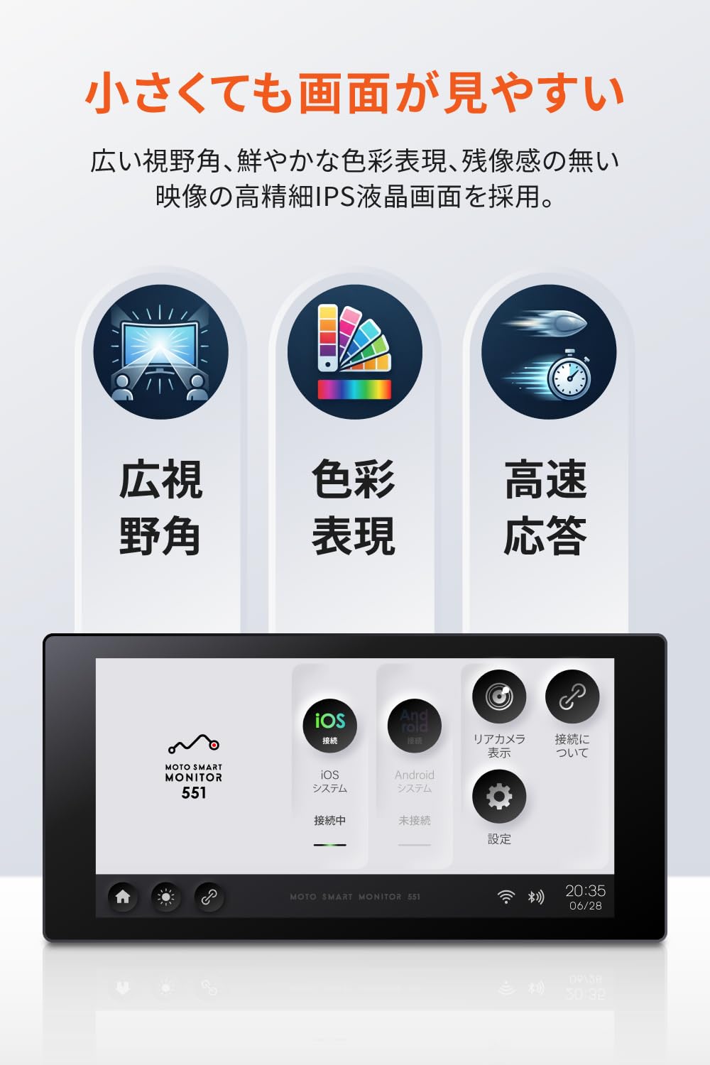 Amazon | デイトナ(Daytona) バイク スマートモニター CarPlay Android