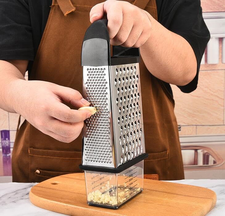 Rallador de queso de acero inoxidable con contenedor miniatura 4
