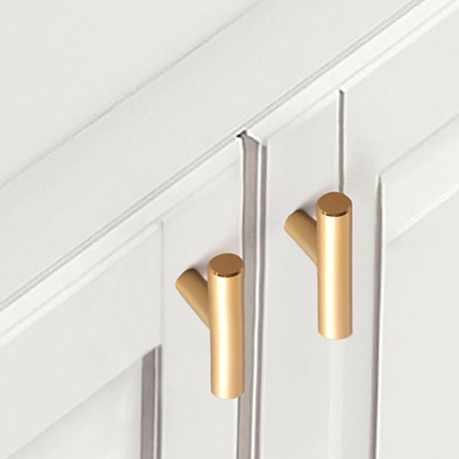 12PCS Cabinet Knobs, Cabinet Pulls Drawer Knobs, Single Hole Cabinet Hardware with Screws, for Kitchen Bedroom Furniture, Gold