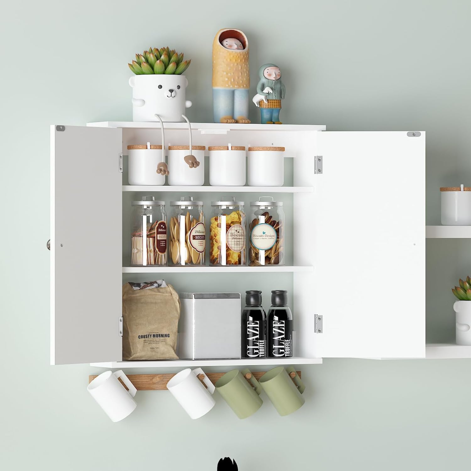 Bathroom Wall Cabinet Over Toilet - Space Saver White
